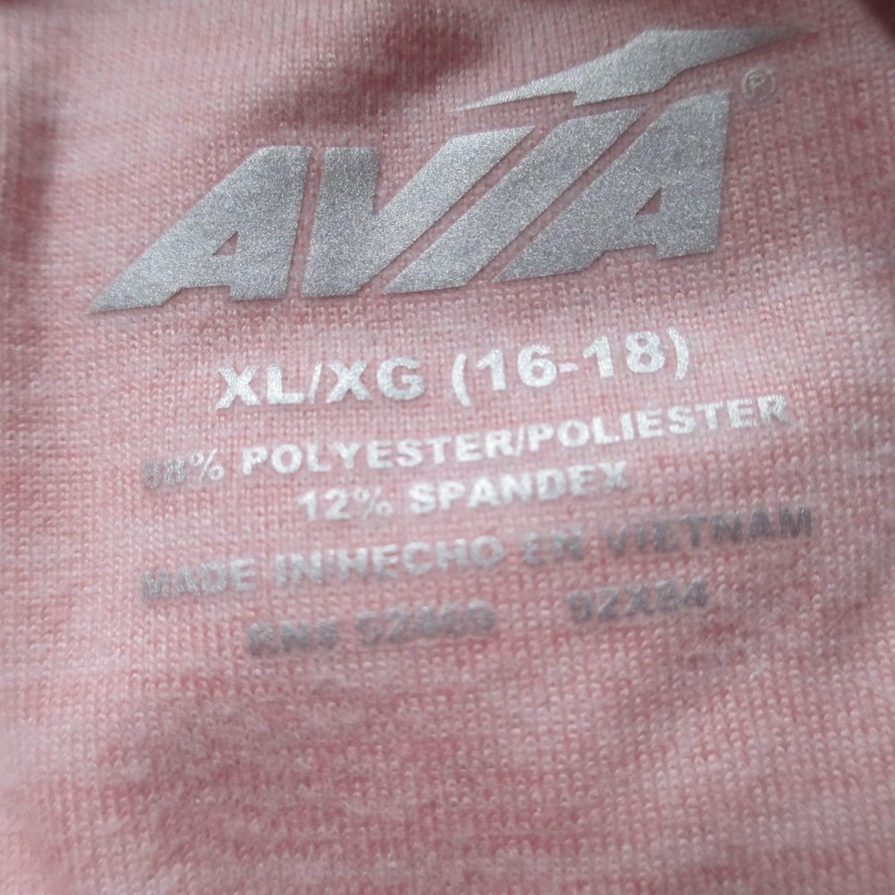 Avia Women's Pink Long Sleeve 1/4 zip Pull Over Sz XL - Picture 2 of 2